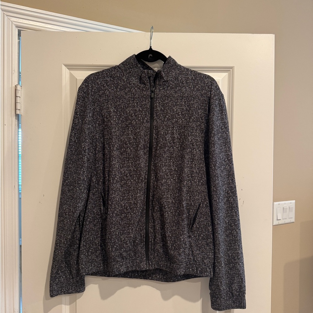 Outdoor Voices Scratch Print Full Zip Windbreaker